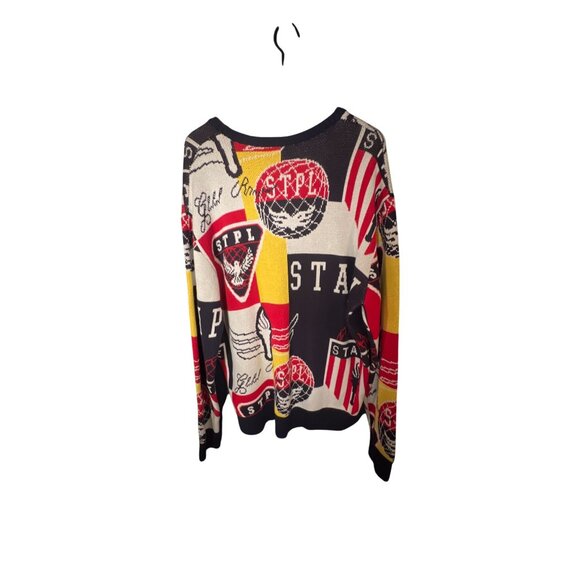 Staple Graphic Print Sweater 2XL Multicolor Cotton & Polyester - Picture 3 of 4